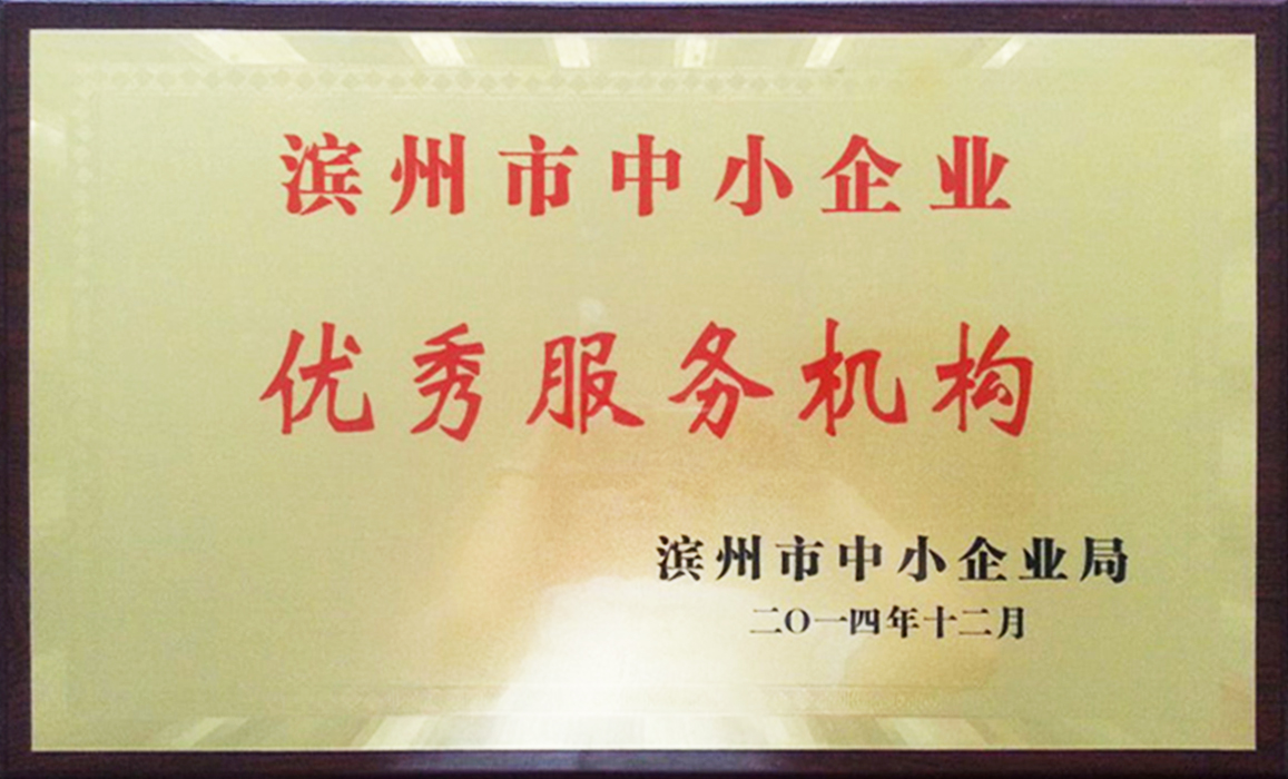 濱州市中小企業(yè)優(yōu)秀服務機構